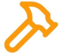 logo marteau orange bricocoach
