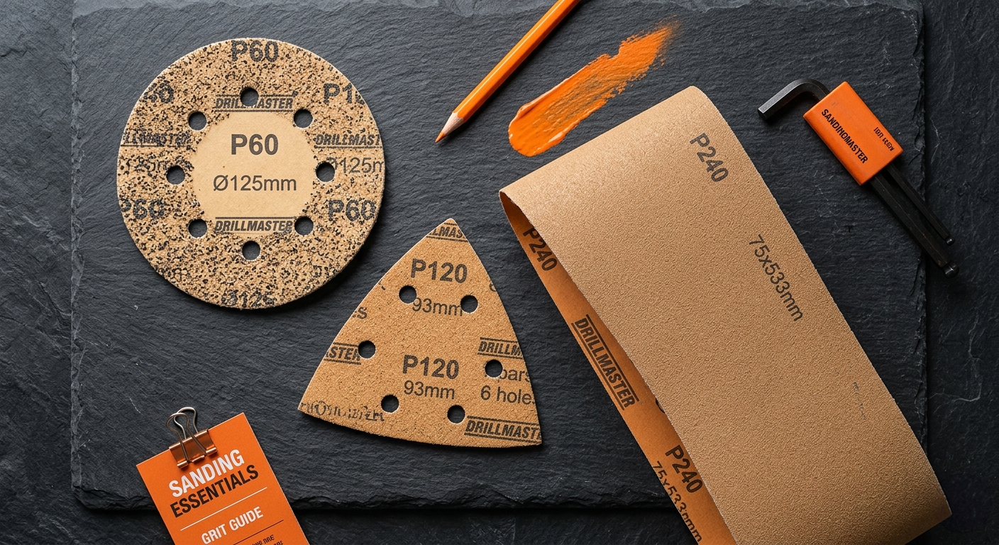 Différents grains de papier abrasif et disques pour ponceuse électrique