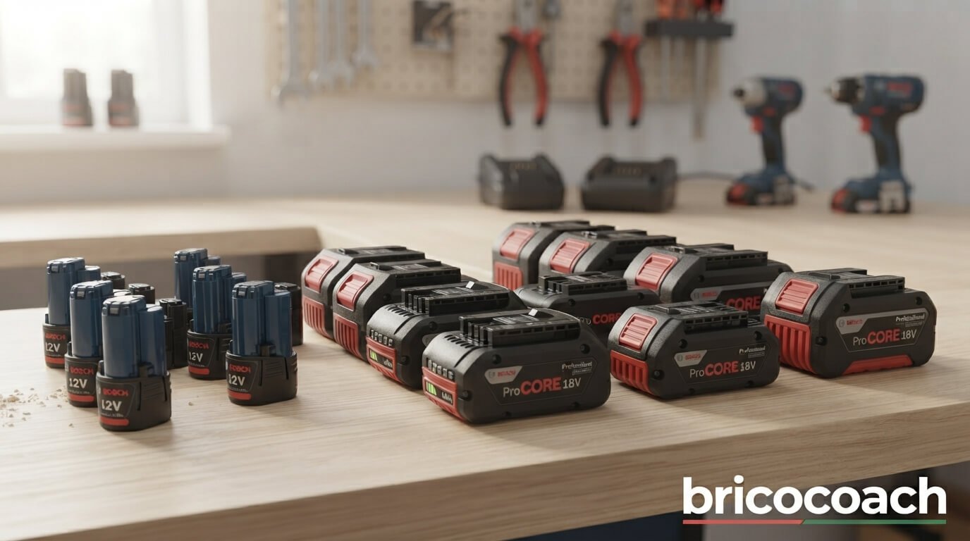 Comparatif des batteries Bosch Professional